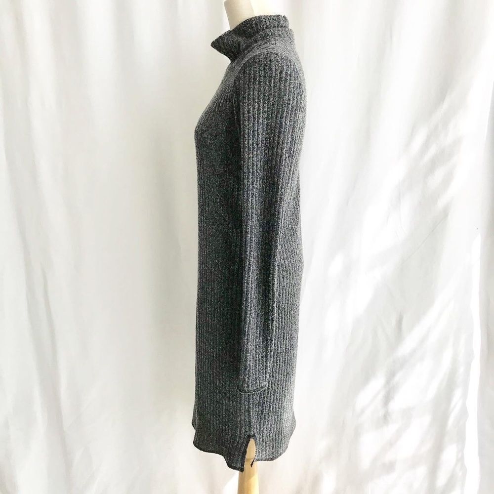 Wilfred Free Aritzia gray ribbed mock neck dress M - Picture 6 of 12